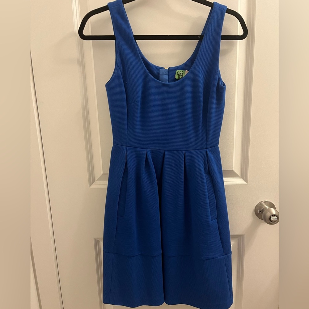 Blue dress with pockets (2014)